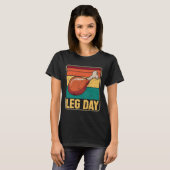 Funny Leg Day Costume Turkey Day Pilgrim Thanksgiv T-shirt (Voorkant volledig)
