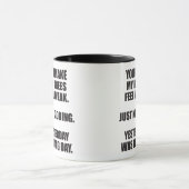 Funny Leg Day Gezegde - Bodybuilding Gym Humor Mok (Midden)