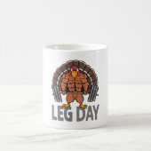 Funny Leg Day Thanksgiving Turkije Deadlifting Dea Koffiemok (Center)