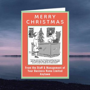 Funny Legal and Law Theme Kerstmis Feestdagen Kaart