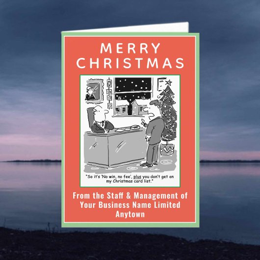 Funny Legal and Law Theme Kerstmis Feestdagen Kaart