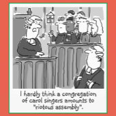 Funny Legal and Law Theme Kerstmis Feestdagen Kaart