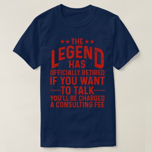 Funny Legend heeft de Gift Retiree officieel in de T-shirt (Design voorkant)