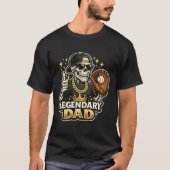 Funny Legendary Dad Baseball Cool Skeleton Athlete T-shirt (Voorkant)