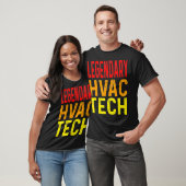 Funny Legendary HVAC Tech Heating Cooling Technici T-shirt (Unisex)