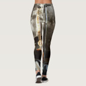 Funny Leggings met Wrapped Guitar en Fairy Afbeeld (Achterkant)