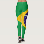 Funny Leggings vlag Brazilië |Super kerstcadeautje (Achterkant)
