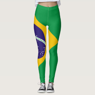 Funny Leggings vlag Brazilië Super kerstcadeautje