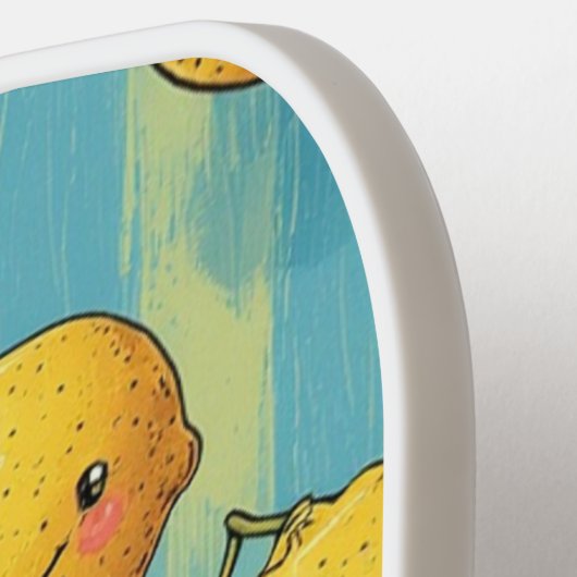 Funny Lemon Faces Pickleball Paddle (Links Detail)