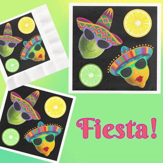 Funny Lemon Lime Party Servet
