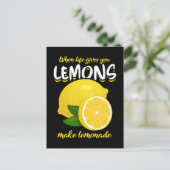 Funny Lemons Gezegde Make Lemonade Briefkaart (Staand voorkant)