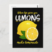 Funny Lemons Gezegde Make Lemonade Briefkaart (Voorkant / Achterkant)