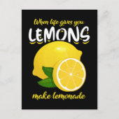 Funny Lemons Gezegde Make Lemonade Briefkaart (Voorkant)