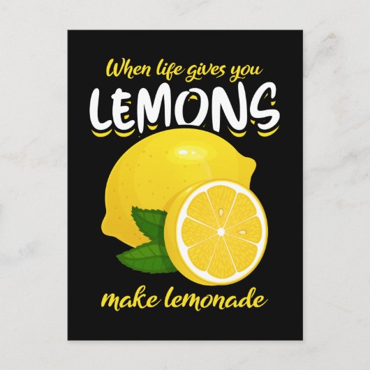 Funny Lemons Gezegde Make Lemonade Briefkaart (Voorkant)