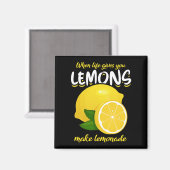 Funny Lemons Gezegde Make Lemonade Magneet (Voorkant / Achterkant)