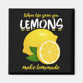 Funny Lemons Gezegde Make Lemonade Magneet (Voorkant)