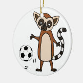 Funny Lemur Cartoon spelen Keramisch Ornament (Links)