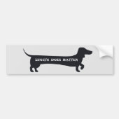 Funny Length is belangrijk voor dachshund bumperst Bumpersticker (Voorkant)