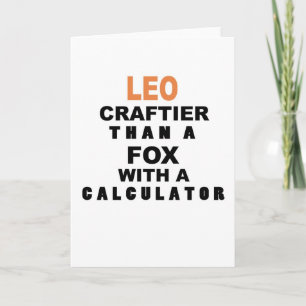 Funny Leo Birthday Card Kaart