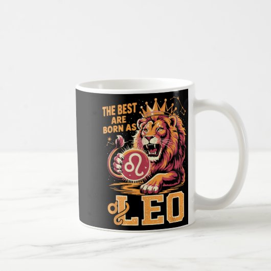 Funny Leo Birthday Quote Astrology Horoscope Gift  Koffiemok (Rechts)