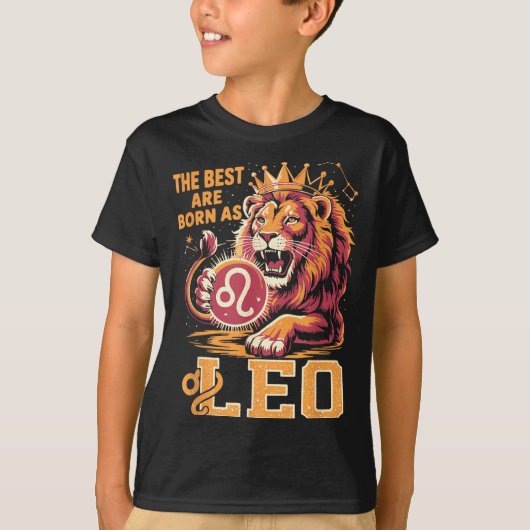 Funny Leo Birthday Quote Astrology Horoscope Gift  T-shirt (Voorkant)
