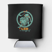 Funny Leo Zodiac Star Sign Astrology Birthday Blikjeskoeler (Voorkant)