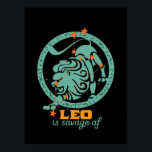 Funny Leo Zodiac Star Sign Astrology Birthday Poster<br><div class="desc">Leo zodiac ster en symbool. retrospectief ontwerp voor in juli of augustus geboren personen. Koel en grappig verjaardagsfeest voor Leo baby, koning, koningin, prinses en het leven van het feest. Ideaal voor diegenen die van constellatie, astrologie, sterrenteken en horoscoop houden. Geweldig kerstcadeau en verjaardagscadeau voor zoon, dochter, vrienden, vriendin, vriendje,...</div>