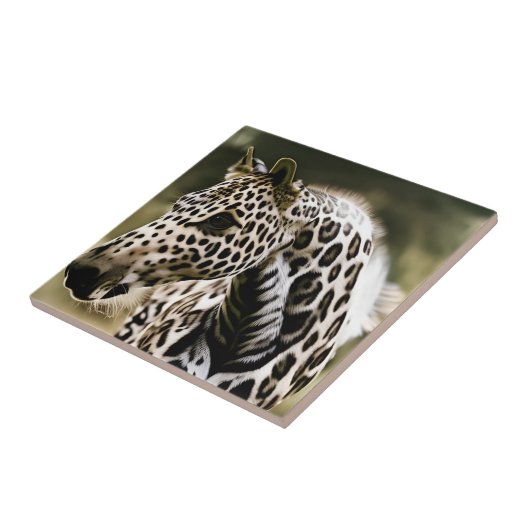 Funny Leopard Appaloosa Ceramic Tile Tegeltje (Zijkant)