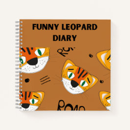 Funny leopard Diary Notitieboek