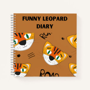 Funny leopard Diary Notitieboek