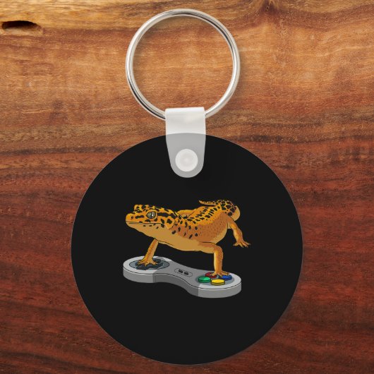 Funny Leopard Gecko Bearded Dragon Gift Kids Cool  Sleutelhanger (Voorkant)