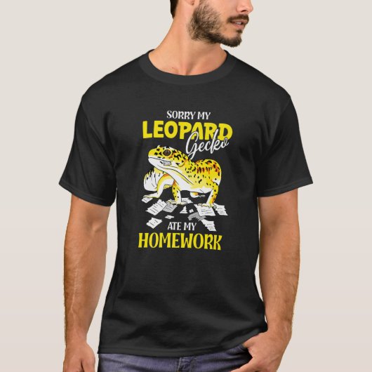 Funny Leopard Gecko Design for Gecko Lovers Premiu T-shirt (Voorkant)