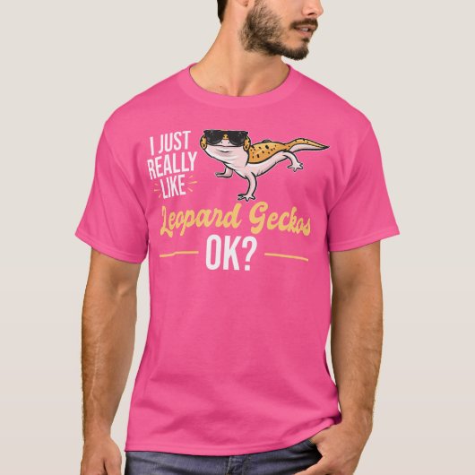 Funny Leopard Gecko T-shirt (Voorkant)