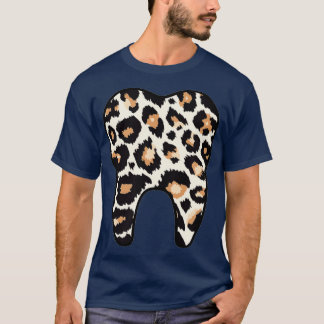 Funny Leopard Leo Dental Hygienist The Assistant T-shirt