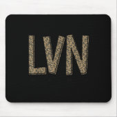 Funny Leopard Lvn Happy Licensed Vocational Nurse  Muismat (Voorkant)