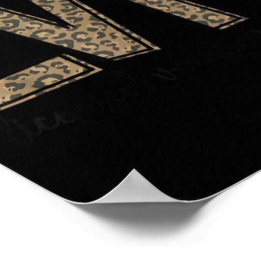 Funny Leopard Lvn Happy Licensed Vocational Nurse  Poster (Hoek)