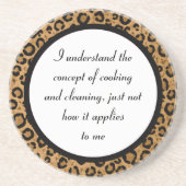 Funny Leopard Onderzetter (Voorkant)