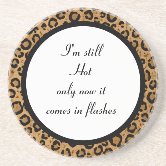 Funny Leopard Onderzetter (Voorkant)