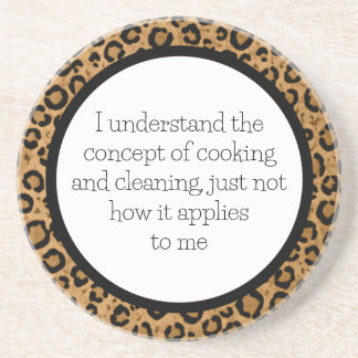 Funny Leopard Onderzetter