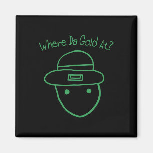 Funny Leprechaun Amateur Sketch Meme Irish St Patr Magneet