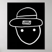 Funny Leprechaun Amateur Sketch Meme Irish St Patr Poster (Voorkant)