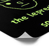 Funny Leprechaun Amateur Sketch Meme Irish St Patr Poster (Hoek)