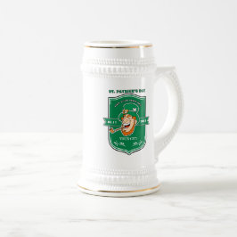 Funny Leprechaun Badge St. Patrick's Day Bierpul