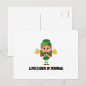 Funny Leprechaun Briefkaart (Voorkant / Achterkant)