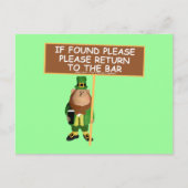 Funny leprechaun briefkaart (Voorkant)