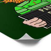 Funny Leprechaun Leprecon Mugshot Poster (Hoek)