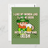 Funny Leprechaun Meme voor St Patricks Day Briefkaart (Voorkant / Achterkant)