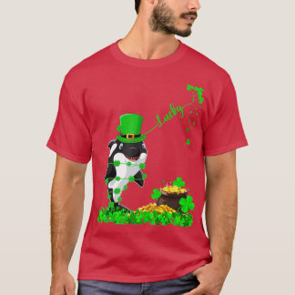 Funny Leprechaun Pet Lucky Orca T-shirt