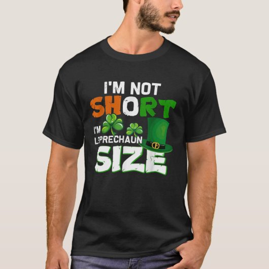 Funny Leprechaun Size St Patricks Day Shirt voor m (Voorkant)