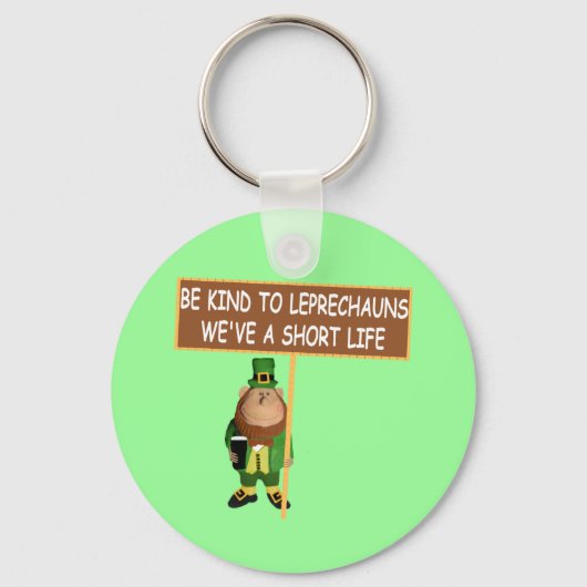 Funny Leprechaun Sleutelhanger (Voorkant)